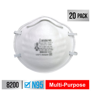 3M Sanding and Fiberglass Respirator 8200H20-DC, 20 eaches/pack