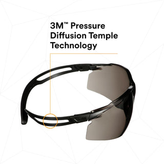 3M SecureFit 500 Series SF502AF-BLK, Black, Gray Anti-Fog/Anti-Scratch
Lens