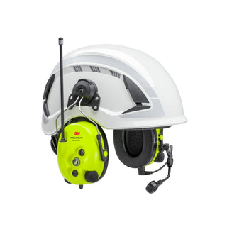 3M PELTOR LiteCom Plus Headset MT73H7P3E4610NA, Hard Hat Attached