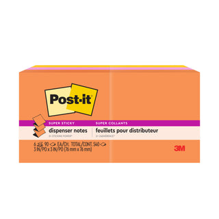 Post-it® Super Sticky Dispenser Pop-up Notes R330-6SSUC, 3 in x 3 in