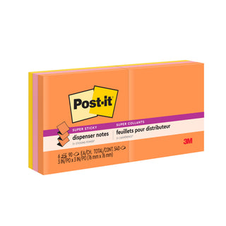 Post-it® Super Sticky Dispenser Pop-up Notes R330-6SSUC, 3 in x 3 in