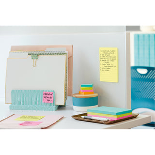 Post-it® Super Sticky Notes 660-3SSCY, 4 in x 6 in (101 mm x 152 mm)