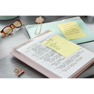 Post-it® Super Sticky Notes 660-3SSCY, 4 in x 6 in (101 mm x 152 mm)