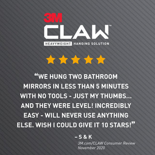 3M CLAW Drywall Picture Hanger 15 lb 3PH15-1ES, 1 hanger