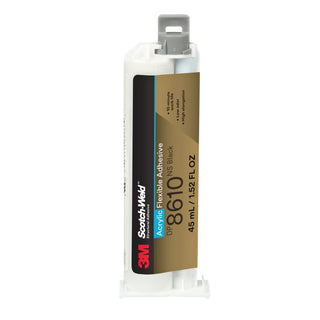 3M Scotch-Weld Flexible Acrylic Adhesive DP8610NS, Black, 45 mL Duo-Pak