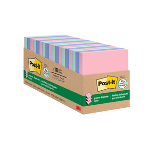 Post-it® Dispenser Pop-up Notes R330RP-18CP, 3 in x 3 in (76 mm x 76 mm)