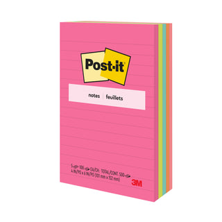 Post-it® Notes 660-5AN, 4 in x 6 in (101 mm x 152 mm)