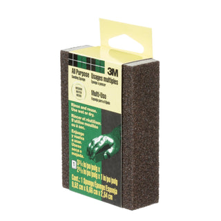 3M Sanding Sponge CP-002-ESF, Block, 3 3/4 in x 2 5/8 in x 1 in, Medium