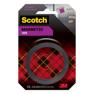 Scotch Magnetic Tape MT004.5S, 0.5 in x 48 in (1.27 cm x 1.21 m)