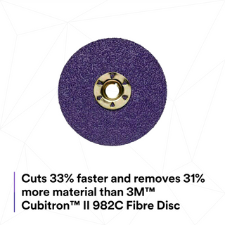 3M Cubitron II Fibre Disc 982CX Pro, 36+, TN Quick Change, 5 in, Die
TN500P