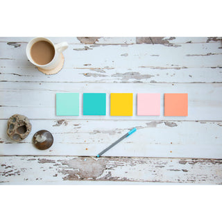 Post-it® Notes 654-AST, 3 in x 3 in (76 mm x 76 mm) Marseille colors