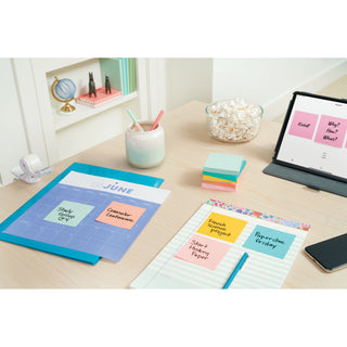 Post-it® Notes 654-AST, 3 in x 3 in (76 mm x 76 mm) Marseille colors