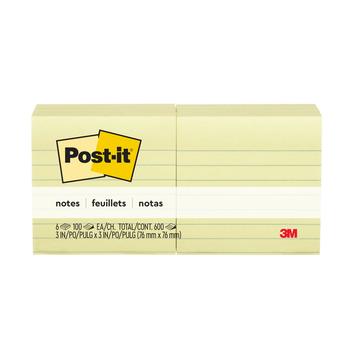Post-it® Notes 630-6PK, 3 in x 3 in (76 mm x 76 mm)
