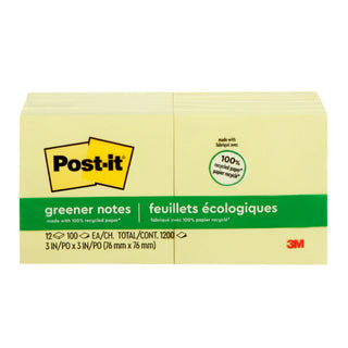 Post-it® Notes 654-RP, 3 in x 3 in