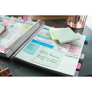 Post-it® Notes 653-AST, 1-3/8 in x 1 7/8 in (34,9 mm x 47