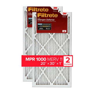 Filtrete Electrostatic Air Filter 1000 MPR AD22-2PK-1E, 20 in x 30 in x 1 in