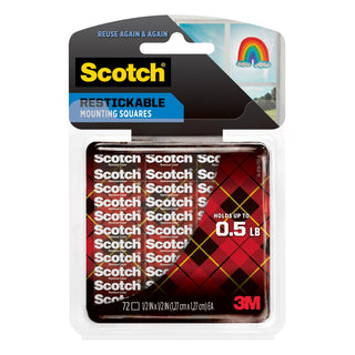 Scotch® Restickable Mounting Squares R103S