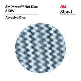 3M Xtract Net Disc 310W, 180+, 6 in x NH, Die 600Z, 50/Carton