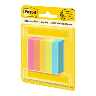 Post-it® Page Markers 670-5AN, 1/2 in x 1 7/8 in (12.7 mm x 47.6 mm)