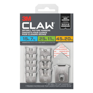 3M CLAW Drywall Picture Hanger Variety Pack with Spot Markers 3PHKITM-10EF