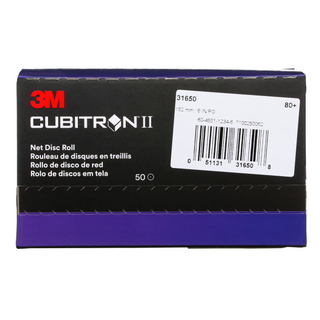 3M Cubitron II Net Disc Roll 31650, 80+, 6 in, 50 Discs/Roll