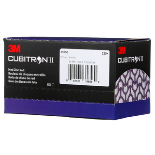 3M Cubitron II Net Disc Roll 31656, 320+, 6 in, 50 Discs/Roll