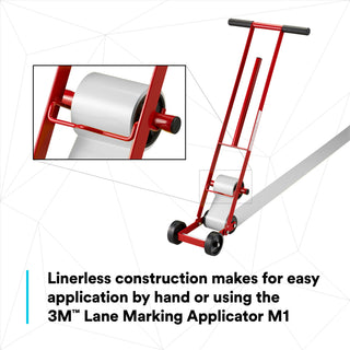 3M Durable Floor Marking Tape 971, White, 4 in x 36 yd, 17 mil, 3 Rolls/Case