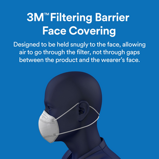 3M Advanced Filtering Face Mask, AFFM-1-DC, One Size, 1 pack