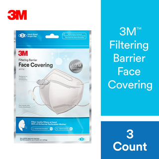 3M Advanced Filtering Face Mask, AFFM-3, One Size, 3 Pack