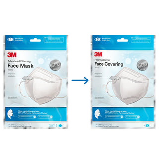 3M Advanced Filtering Face Mask, AFFM-3, One Size, 3 Pack