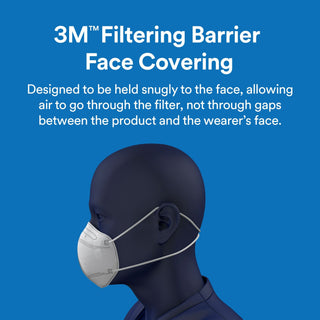 3M Advanced Filtering Face Mask, AFFM-3, One Size, 3 Pack