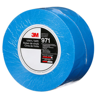 3M Durable Floor Marking Tape 971, Blue, 3 in x 36 yd, 17 mil