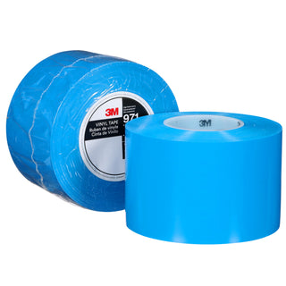 3M Durable Floor Marking Tape 971, Blue, 4 in x 36 yd, 17 mil, 3 Rolls/Case