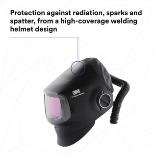 3M Speedglas Heavy-Duty Welding Helmet G5-01 w 3M V-100 Vortex Cooling Valve