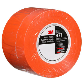 3M Durable Floor Marking Tape 971, Orange, 4 in x 36 yd, 17 mil, 3 Rolls/Case