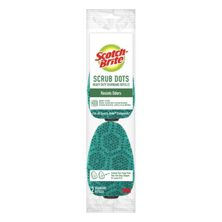 Scotch-Brite® Scrub Dots Heavy Duty Dishwand Refills 488A-2-7, 2 ea/pk