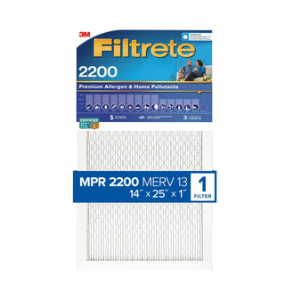 Filtrete High Performance Air Filter 2200 MPR EA04-4, 14 in x 25 in x 1 in