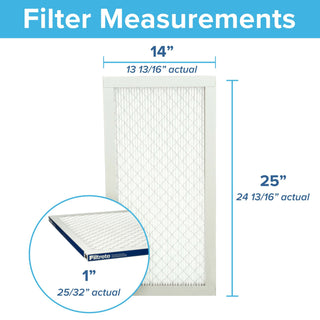 Filtrete High Performance Air Filter 2200 MPR EA04-4, 14 in x 25 in x 1 in