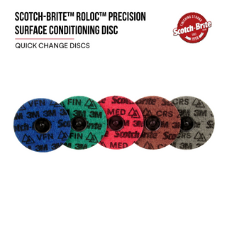 Scotch-Brite Roloc Precision Surface Conditioning Disc, PN-DR, Fine,
TR, 1 in