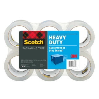 Scotch® Packaging Tape 3850-6-6CC, 1.88 in x 54.6 yd (48 mm x 50 m)