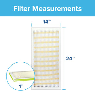 Filtrete Electrostatic Air Filter 600MPR 9863DC-4, 14 in x 24 in x 1 in