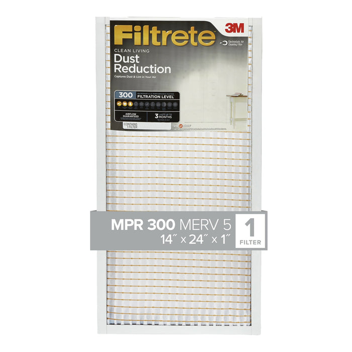 Filtrete Electrostatic Air Filter 300MPR 323DC-4, 14 in x 24 in x 1 in