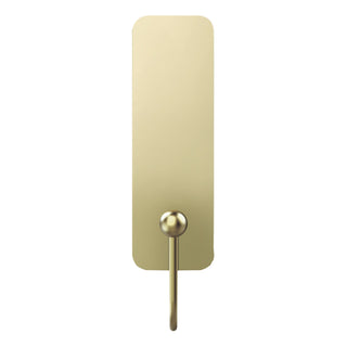 Command Medium Satin Brass Hook 17034BR-ES, 1 Hook, 2 Strips