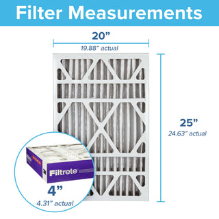 Filtrete High Performance Air Filter 1550 MPR NDP03-4-2PK-1E