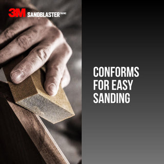 3M SandBlaster Advanced Sanding Sanding Sponge 20908-80, 80 grit