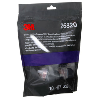 3M Performance Pressure HVLP Atomizing Head Refill Kit 26820, Red, 2.0, 10 pack