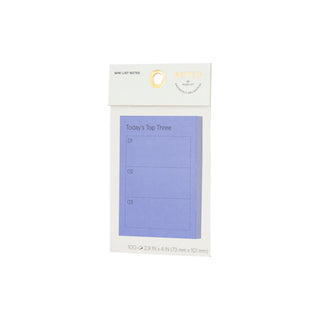 Post-it® Mini List Notes NTD6-34-3, 4 in x 2.9 in (101 mm x 73 mm)