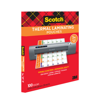 Scotch Thermal Laminating Pouches TP3854-100EF, 8.9 in x 11.4 in