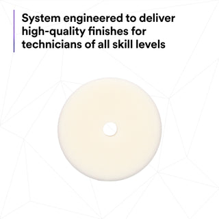 3M Perfect-It Random Orbital Foam Compounding Pad 34126, Coarse,White, 6 in