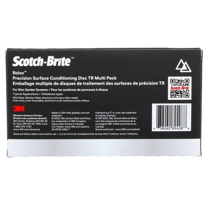 Scotch-Brite Roloc Precision Surface Conditioning Disc, PN-DR, TR, 2 in